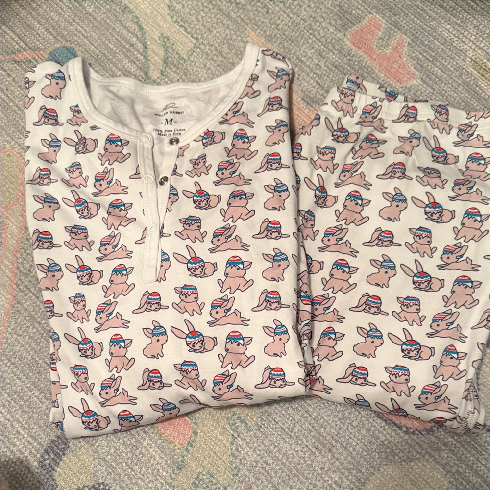 Roller Rabbit M Long Sleeve/Pant PJ 🐰🐰🐰